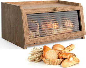 Bread Box for Kitchen Countertop Large Bread Box Farmhouse Bread Container Bread - Picture 1 of 12