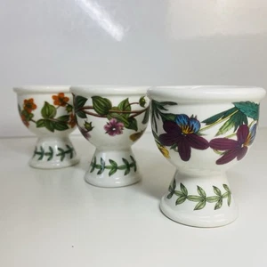 Portmeirion Botanic Garden Blumen Eierbecher x 3 - Top Zustand - Bild 1 von 18