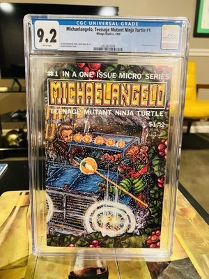 MICHAELANGELO TEENAGE MUTANT NINJA TURTLE #1 1986 CGC 9.2 EASTMAN LAIRD - Image 1 of 4