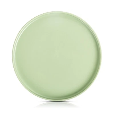 Juego de 6 platos de cena Stella, redondos, porcelana, verde lima Foto 1 de 4