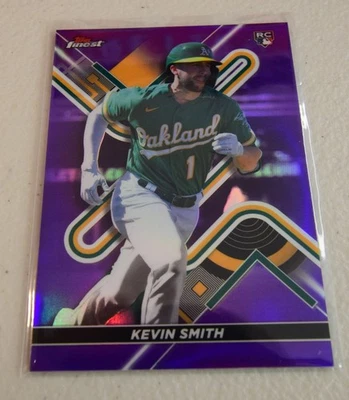 2022 Topps Finest KEVIN SMITH RC Purple Refractor /250 Oakland Athletics #45 - Image 1 of 2