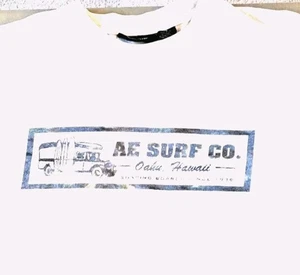 American Eagle Surf Co T-shirt Men's L 100% Cotton Summer Preppy - Afbeelding 1 van 5