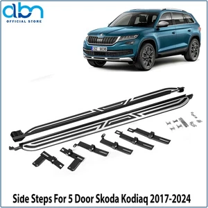 Running Boards Side Steps for 5 Door Skoda Kodiaq 2017-2024 Advanced OE Style - Afbeelding 1 van 7