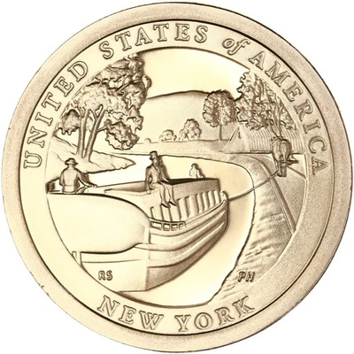 2021 S Innovation New York Erie Canal Dollar Gem DCam Reverse Proof - Image 1 of 4