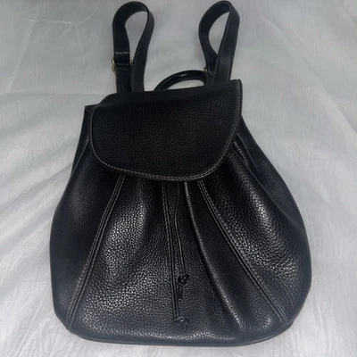 Mochila de couro pebbled preta vintage Coach Sonoma feita na Itália - Imagem 1 de 4