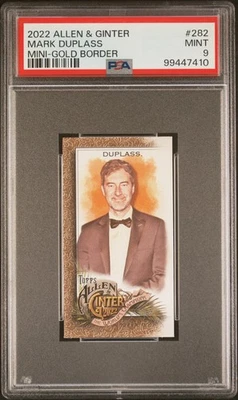 2022 Topps Allen & Ginter Mark Duplass RC Mini Gold Border PSA 9 *Pop 1* - Image 1 of 2