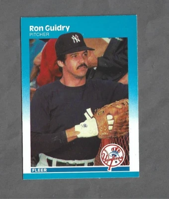Ron Guidry New York Yankees 1987 Fleer #100 Free Shipping on 3+ Items - Image 1 of 2