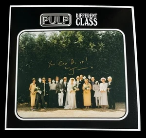 SIGNED JARVIS COCKER PULP DIFFERENT CLASS 12X12 PHOTO COMMON PEOPLE DISCO 2000 - Imagen 1 de 3