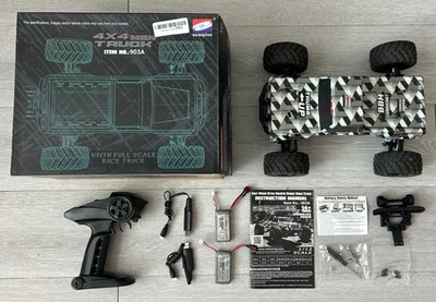 HAIBOXING 1:12 RC Car 903A BRUSHLESS TRUCK SLIGHTLY USED 4WD L4-R10 RTR - Image 1 of 4
