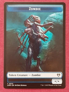 Magic The Gathering COMMANDER MASTERS CMM ZOMBIE SERVO token card MTG - Picture 1 of 2