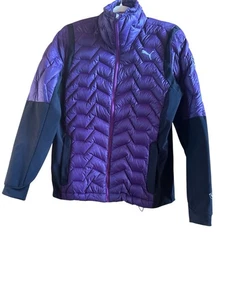 Puma Women’s Purple Quilted Down Active Jacket Size Medium - Picture 1 of 14