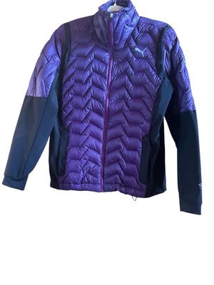 Chaqueta activa acolchada púrpura para mujer Puma talla mediana Foto 1 de 4