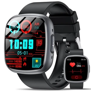 2025 Smartwatch mit EKG/HRV/ΒΙυtzυcker/BMI/Harnsäure 1.75'' HD Gesundheitsuhr... - Bild 1 von 7