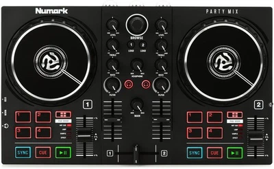 Numark Party Mix II DJ Controller with Built-in Light Show - Image 1 of 4