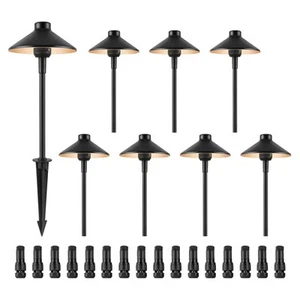 8 Pack Low Voltage Landscape Path Lights 12-24V Outdoor LED Pathway Lights - Picture 1 of 11
