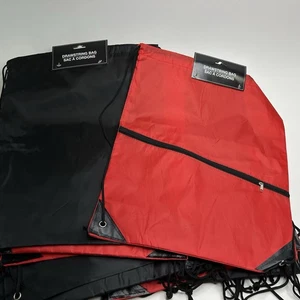 Lot of 32 new w/ tags nylon backpacks 14" x 17" red/black - Picture 1 of 1