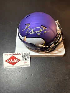 Minicasco firmado por Sam Darnold Minnesota Vikings con certificado de autenticidad PAAS - Imagen 1 de 5