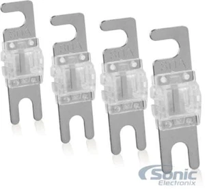 Paquete de 4 fusibles MANL niquelados Belva BMANL80 80 amperios - Imagen 1 de 2