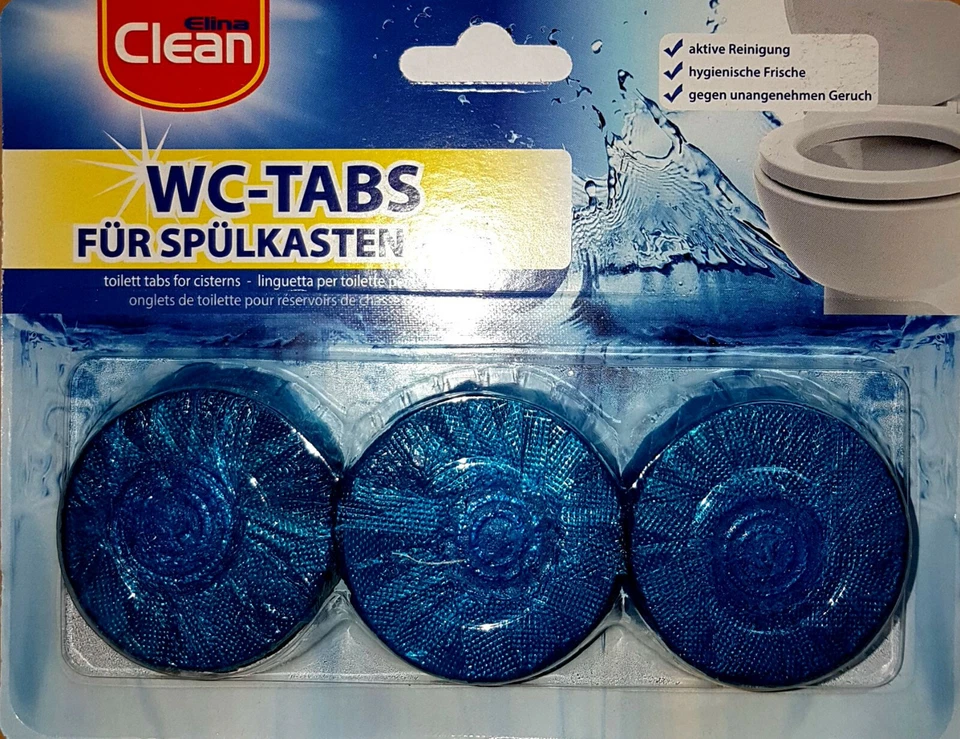 24 Stück Spülkastentabs WC Tabletten Blauspüler Wasserkastentabletten Reiniger - Bild 1 von 1