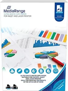 500 SHEETS A4 WHITE PRINTING ULTRA BRIGHT COPY PAPER 80GSM PRINTER LASER INKJET - Picture 1 of 1