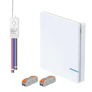 Wireless WIFI Smart Switch 1 Way ON/OFF Remote Control Work with Alexa / Google - Picture 1 of 12