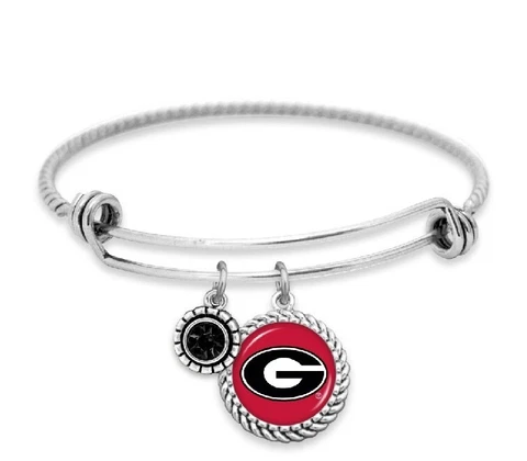 GEORGIA BULLDOGS Bangle Bracelet - NCAA College Team Cover