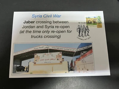 (212) Syria Civil War - Jordan Jabber crossing re-open (for truck crossing ony) Foto 1 de 2