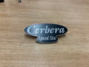 Insignia trasera OE TVR Cerbera Speed 6 (negro/plateado) - Imagen 1 de 2