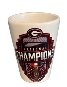 Ga National Champions 1,5 oz. Keramik Schnapsglas - sublimiert - spülmaschinenfest - Bild 1 von 4