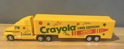 CRAYOLA 18 WHEELER BIG RIG 1992 EDITION DIE-CAST TRACTOR & PLASTIC TRAILER - Image 1 of 4