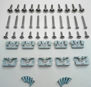 10 VINTAGE CLIPS & 33 INT SCREWS! FOR '70+ GM CAMARO FIREBIRD NOVA GTO CHEVELLE - Picture 1 of 9