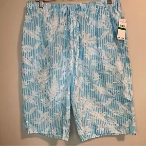 Pantalones Cortos para Dormir Tommy Bahama Para Hombres Estampado de Rayas de Palma Tejidos - Imagen 1 de 4