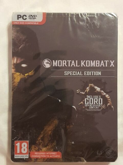 MORTAL KOMBAT X INCLUDES GORO DLC PC DVD NEW SEALED FREE SHIPPING