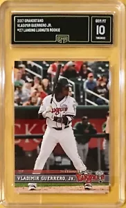 2017 GRANDSTAND - LANSING LUGNUTS - VLADIMIR GUERRERO JR - ROOKIE - GMA 10 GEM - Picture 1 of 1