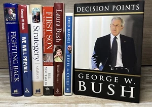 Lot of 7 President George W. Bush (+ Laura) - 1st Edition Hardcover Books (1 PB) - Picture 1 of 23