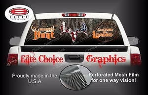 Born To Hunt Camo Rear Window Graphic Decal Sticker Truck Van SUV - Picture 1 of 3