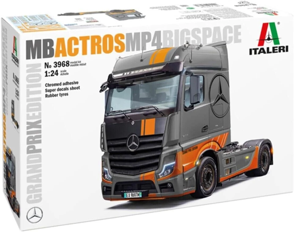 MERCEDES ACTROS MP4 BIG SPACE GRAND PRIX EDITION KIT 1 24 Italeri Kit Camion Mod