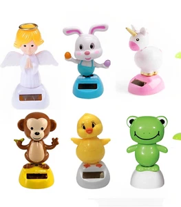 Figuras de bailarines solares animales con energía solar baile solar juguetes conjunto de 6 - Imagen 1 de 6