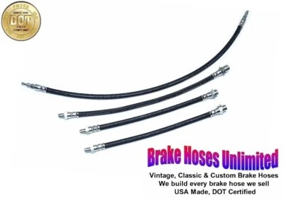 JUEGO DE MANGUERA DE FRENO Mercury Custom Station Wagon 1952 Late, con frenos eléctricos Foto 1 de 2