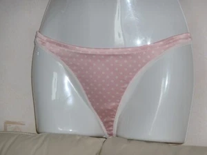BLUSCH Lingerie Damen String Rosa/Weiß gepunktet Gr. XS NEU - Bild 1 von 15