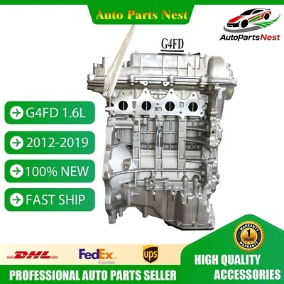 Conjunto de motor de bloque largo para Hyundai Kia Rio Soul G4FD 1,6 L 1591 CC gasolina 2012-19 Foto 1 de 4