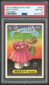 1987 Topps Garbage Pail Kids 9th Series #350a Misty Suds PSA 10 GEM MINT Os9 - Picture 1 of 2