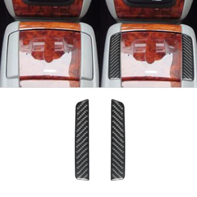 Cubierta trasera de consola de piso de fibra de carbono 2 piezas para LEXUS RX330 RX350 2004-2009 Foto 1 de 4