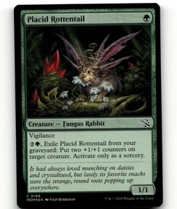 FOIL - MTG Placid Rottentail 199 March of the Machine Common - Picture 1 of 1