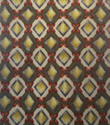 Corbata de cuello de Omaggio Robert Talbott 100 % seda hecha a mano Italia diseño de celosía 3768 Foto 1 de 4