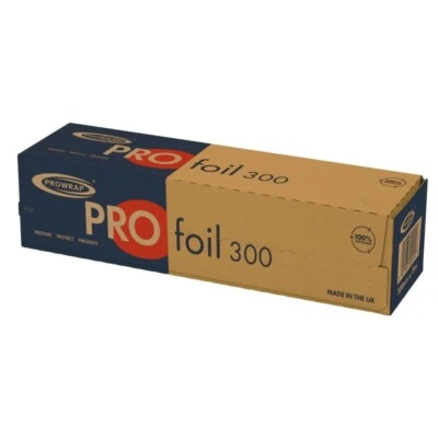 300mm Prowrap Kitchen Aluminium Tin Catering Foil Roll, 75 Metres, Food Wrap