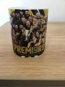 Richmond Tigers AFL Premiers 2019 Premiership Player Image Coffee Ceramic Mug - Picture 1 of 6