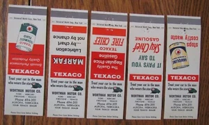 TEXACO GAS STATION MATCHBOOK SET: WORTMAN FORD & MERCURY (AURORA, NEBRASKA) -F24 - Picture 1 of 2