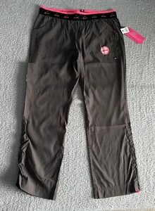 Koi Lite Scrub Pants Women’s Large Petite LP Brown Spirit Slim Stretch Nursing - Picture 1 of 12