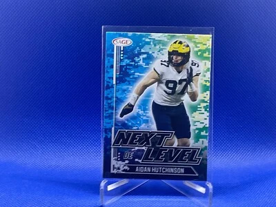 2022 Sage Collectibles Football Michigan Aidan Hutchinson Next Level #90 RC - Image 1 of 2